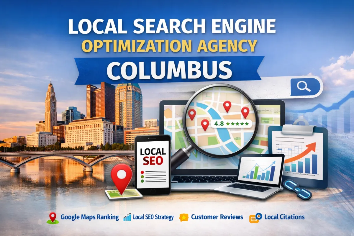 Local Search Engine Optimization Agency Columbus helping businesses rank on Google Maps with SEO strategy and digital marketing tools