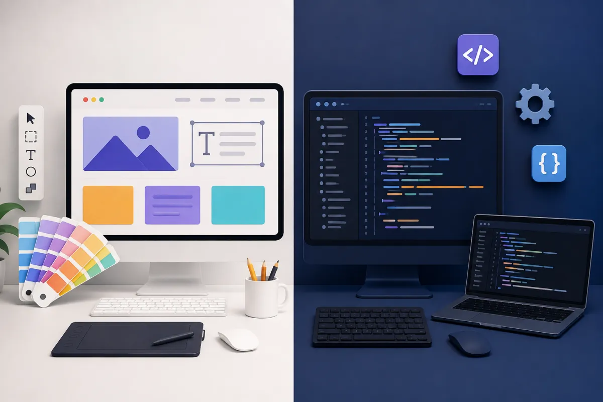 Web Design vs Web Development in Noida